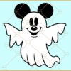 Ghost Mickey ears svg, ghost mouse svg, mickey ghost halloween svg, ghost svg