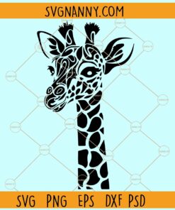 Giraffe Mandala SVG, mandala svg, giraffe intricate svg, zoo animal svg