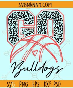 Go Bulldogs SVG, Go Bulldogs Leopard print svg, Bulldogs Mascot svg, Bulldogs svg
