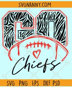 Go Chiefs SVG, Chiefs Mascot Svg, School Spirit svg, Football svg, Football lover svg