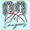 Go Cougars Basketball SVG, Go Cougars Leopard Mascot SVG, Cougars Basketball SVG
