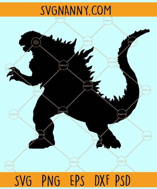 Godzilla svg, Godzilla Silhouette svg, Godzilla Clip Art svg file, monster svg