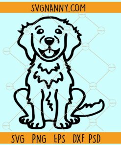 Golden Retriever Dog Svg, Golden Retriever Svg, Golden Retriever clipart svg