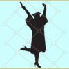 Graduation lady silhouette SVG, Graduation Girl Silhouette SVG, Graduation SVG