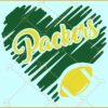 Green Bay Packers Heart Svg, Green Bay Packers Design svg, Green Bay Packers Mascot Svg