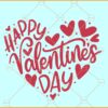 Happy Valentines Day Heart SVG, Happy Valentines Day SVG, Valentines Day Svg