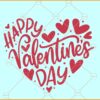 Happy Valentines Day Heart SVG, Happy Valentine Day SVG