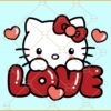 Hello Valentine Kitty SVG ,Valentine’s day svg, Funny Valentines svg, Valentines svg