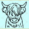 Highland baby cow SVG, Cute cow svg, Baby cow svg, Cow svg, Cow clipart svg