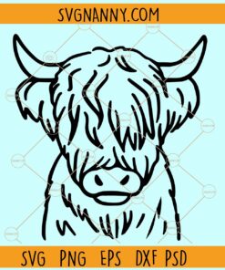 Highland baby cow SVG, Cute cow svg, Baby cow svg, Cow svg, Cow clipart svg