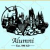 Hogwarts Alumni Est 990 SVG, Hogwarts Alumni SVG, Hp Wizard svg, Hogwart Svg