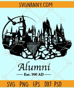 Hogwarts Alumni Est 990 SVG, Hogwarts Alumni SVG, Hp Wizard svg, Hogwart Svg