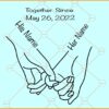 Holding hands SVG, Valentine matching shirt SVG, Pinky promise SVG, Couple Svg