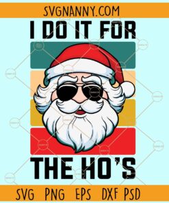 I do it for the Hos vintage Santa SVG, Retro Christmas svg, Santa face svg, Merry Christmas svg file