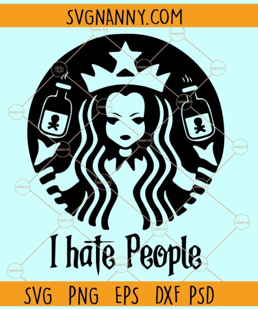 I hate people Wednesday Addams Svg, Wednesday Addams SVG, Wednesday Svg