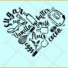 I love baking heart SVG, Love Baking Svg, Love Cooking Svg, Bake Heart SVG