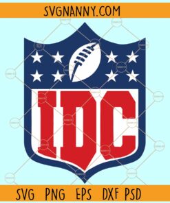 IDC Football SVG, NFL IDC Logo Shield SVG, Super Bowl Football SVG