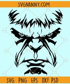 Incredible Hulk face svg, Hulk svg, Hulk face svg, Angry Hulk svg, Incredible Hulk svg