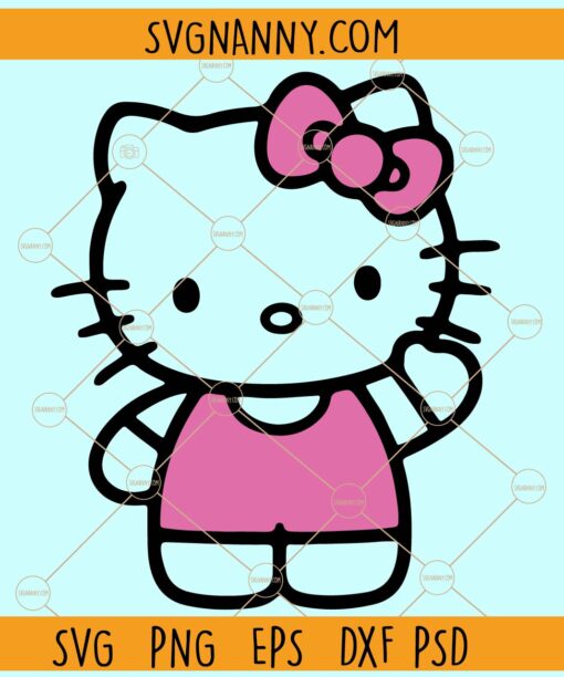 Kawaii Kitty Svg, Kitty Svg, Kawaii Kitty Clipart svg, Cute Cat Svg, Kitty png, Cat svg