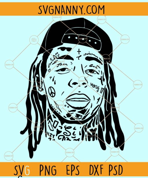 Lil Wayne Svg, Lil Wayne Clipart svg, Lil Wayne poster svg, Lil Wayne silhouette svg