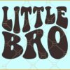 Little Brother wavy letters svg, Wavy text svg, Little Brother svg, Brother SVG