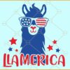 Llama 4th of July SVG, Llamerica SVG, 4th of July llama SVG, Patriotic llama SVG