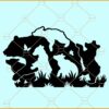 Mama bear 5 cubs SVG, Mothers Day SVG, mama bear and cubs svg, Bear Svg