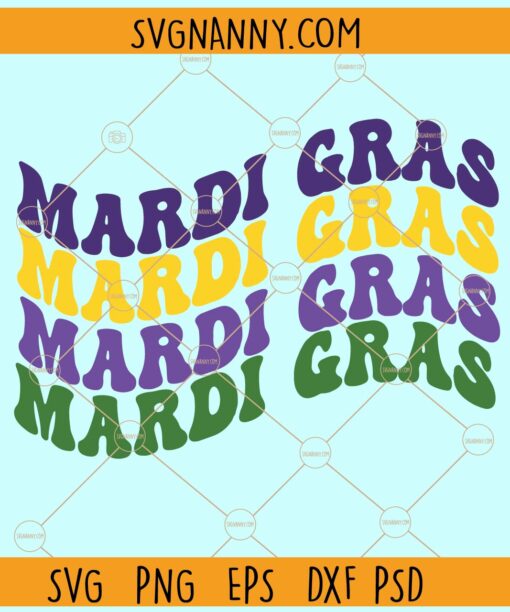 Mardi Gras Retro SVG, Retro Mardi Gras SVG, Mardi Gras Svg, Mardi Gras svg, Fat Tuesday svg