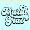Mardi Gras retro SVG, Retro Mardi Gras SVG, Mardi Gras svg, Fat Tuesday svg