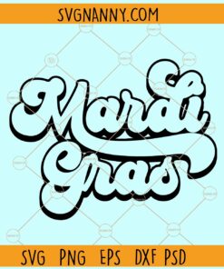 Mardi Gras retro SVG, Retro Mardi Gras SVG, Mardi Gras svg, Fat Tuesday svg