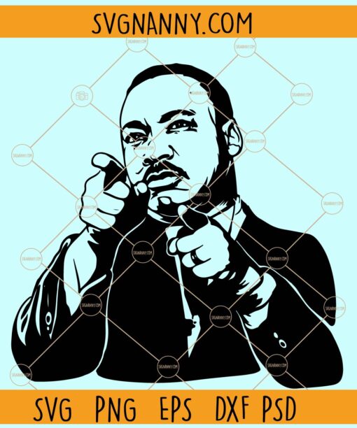 Martin Luther King Jr svg, Martin Luther King Jr Clipart svg, Martin Luther King Jr silhouette svg