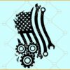 Mechanic American flag SVG, US Mechanic Logo Svg, Handyman svg, mechanic svg