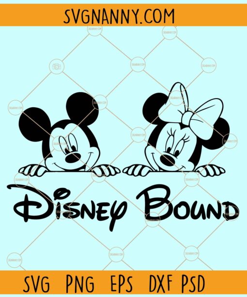 Mickey Minnie Disney bound SVG, Family Vacation Svg, Mouse Bound SVG
