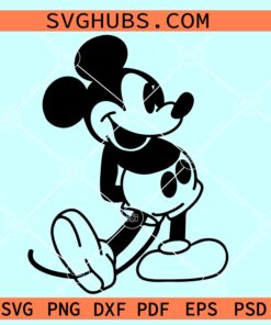 Mickey Mouse Vintage SVG, Classic Mickey Mouse SVG, Disney land svg, Mickey mouse svg
