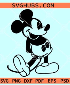 Mickey Mouse Vintage SVG, Classic Mickey Mouse SVG, Disney land svg, Mickey mouse svg
