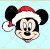 Mickey Mouse head Christmas SVG, Disney Christmas SVG, Disney parks SVG