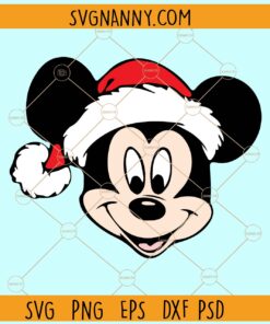 Mickey Mouse head Christmas SVG, Disney Christmas SVG, Disney parks SVG