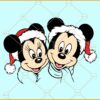 Mickey and Minnie Christmas SVG, Christmas Mickey Mouse SVG, Christmas svg