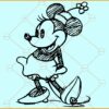 Mouse sketch SVG, Minnie Mouse SVG, Family Vacation 2023 SVG, Family Vacation Svg