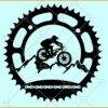 Mtb Bike Mountain Trail Sprocket svg, MTB Svg, Mountain Bike Svg Files, Cycling Svg