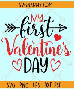 My first Valentine's Day SVG, Valentine's Day svg, Kids Valentine's Day svg