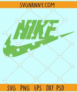 Nike St Patrick Day SVG, St patricks day swoosh svg, marshmallow svg, Lucky charm svg