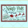 North Pole Trading Company SVG, North pole svg, Christmas sign svg, Christmas svg file, Christmas svg