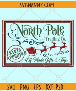 North Pole Trading Company SVG, North pole svg, Christmas sign svg, Christmas svg file, Christmas svg