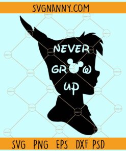 Peter Pan Never Grow Up Svg, Never Grow up SVG, Peter Pan SVG, Family trip png