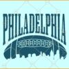 Philadelphia Football skyline svg Philadelphia Football City Skyline svg, Cityscape Silhouette svg