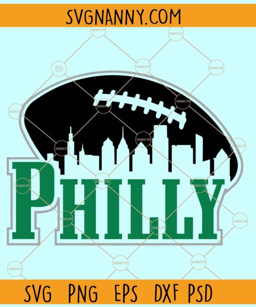 Philly Football SVG, Philadelphia Thing Fan Svg, Team Mascot Svg, School Spirit svg