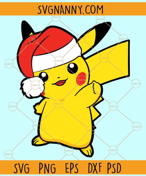 Pokemon Christmas SVG, pokemon clipart svg, Pokemon Svg File, Christmas svg