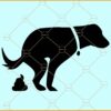 Pooping dog SVG, Funny SVG, Dog Pooping png, Crap svg, Poop clip art svg, Dog svg