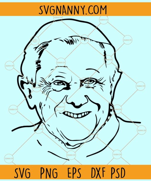 Pope Benedict XVI svg, Pope Benedict XVI clipart svg, Pope Benedict XVI silhouette svg